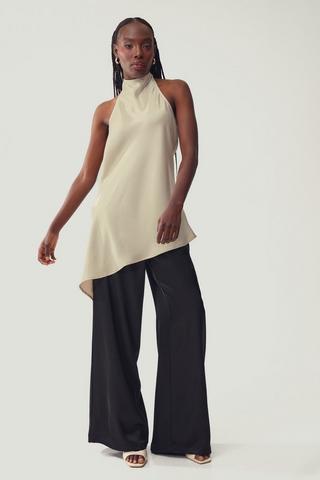Satin Wide Leg Pants