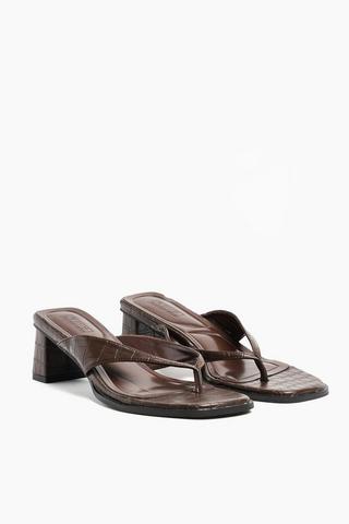 Thong Block Heel