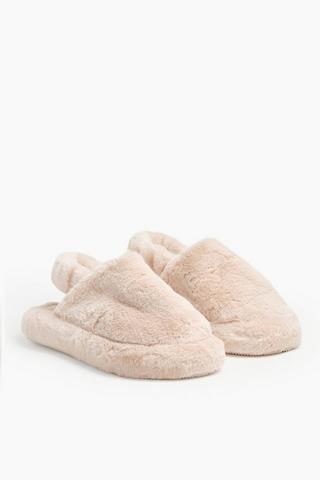 Slingback Fluffy Slipper