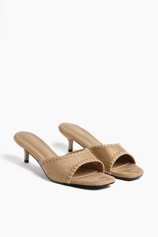 Suede Block Heel