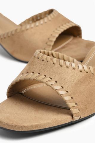 Suede Block Heel