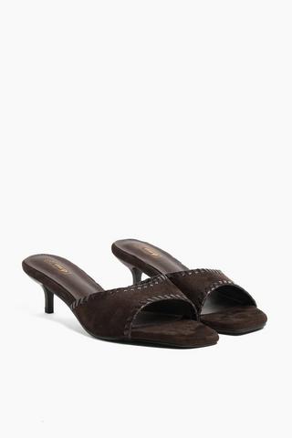 Suede Block Heel