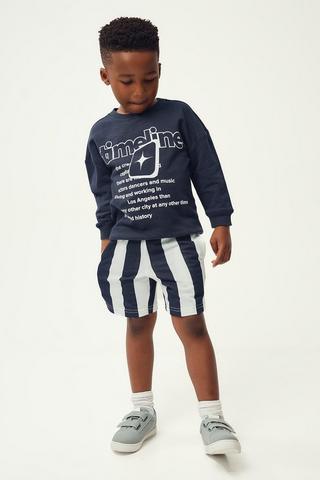 Sweat Top And Shorts Set