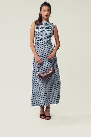 Polka Dot Column Dress