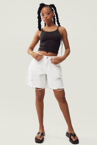 Baggy Denim Bermuda Shorts