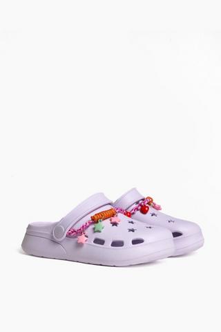 Charm Detail Clogs