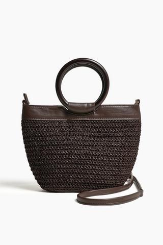 BUCKET BAG STRAW