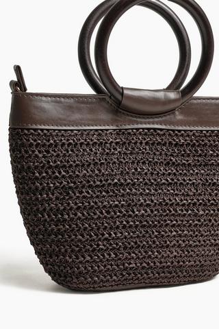 BUCKET BAG STRAW