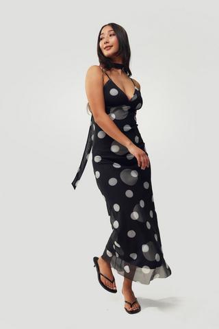 Polka Dot Slip Dress