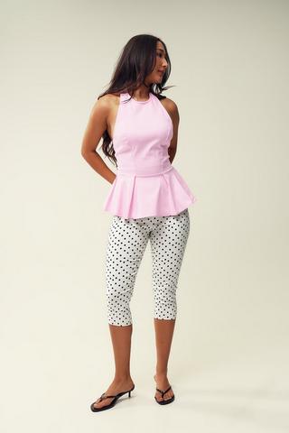 Polka Dot Capri Pants