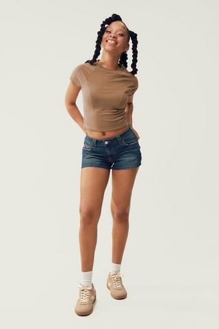 Denim Cheeky Shorts