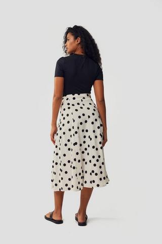 Polka Dot A-Line Skirt