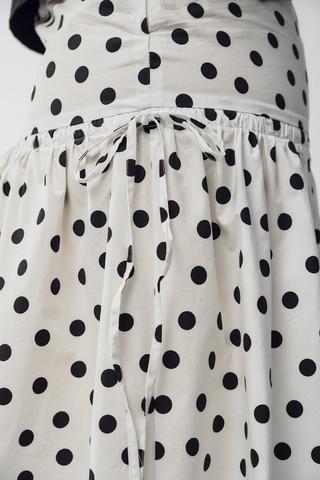 Polka Dot Midi Skirt