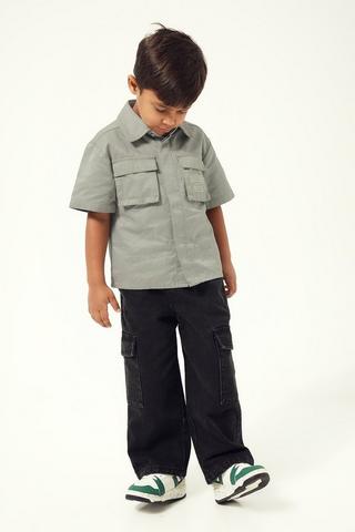 Rigid Wide Leg Denim
