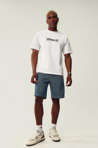 Straight Denim Bermuda