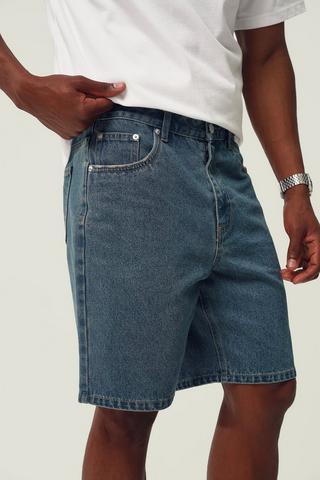 Straight Denim Bermuda