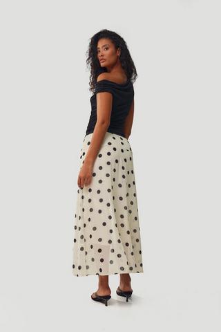 Polka Dot A-Line Skirt