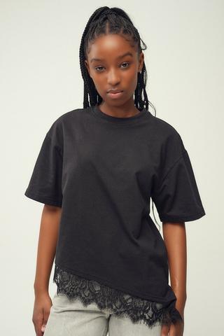 Asymmetrical Lace Top