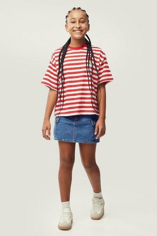 Cargo Denim Skirt
