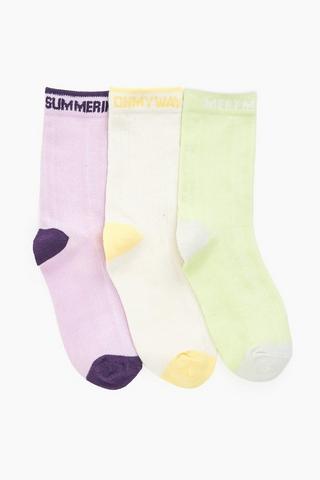 3 Pack Anklet Socks
