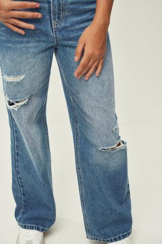 Rigid Wide Leg Denim
