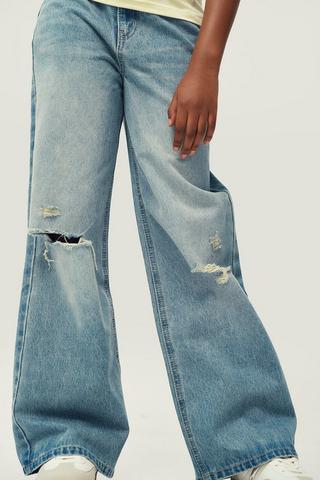 Rigid Wide Leg Denim