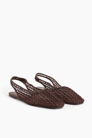 Slingback Crochet Pump