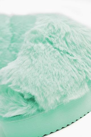 Platform Fluffy Slipper