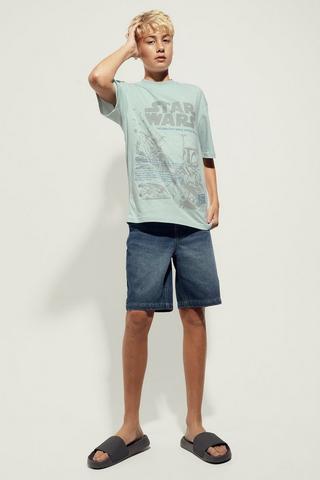 Denim Bermuda Shorts