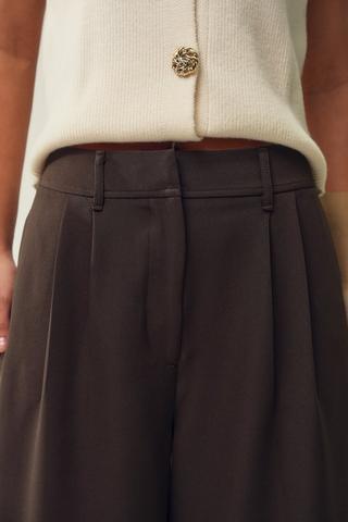 Tailored Wide Leg Pants
