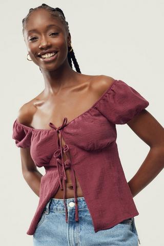 Tie Front Blouse