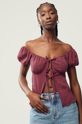 Tie Front Blouse