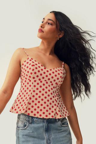 Polka Dot Cami Top