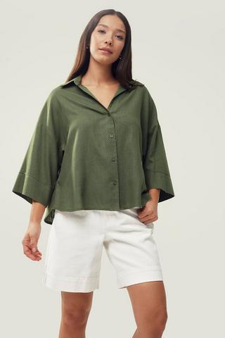 Denim Bermuda Shorts