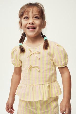 Woven Peplum Top