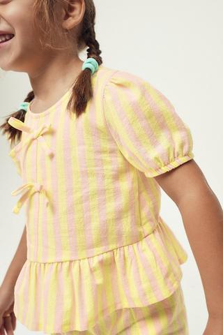 Woven Peplum Top