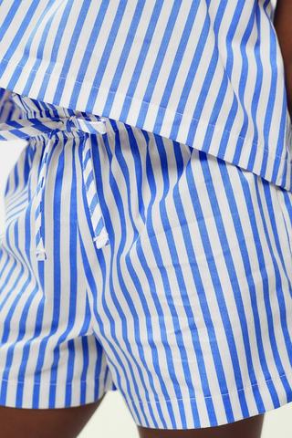 Stripe Top And Shorts Set