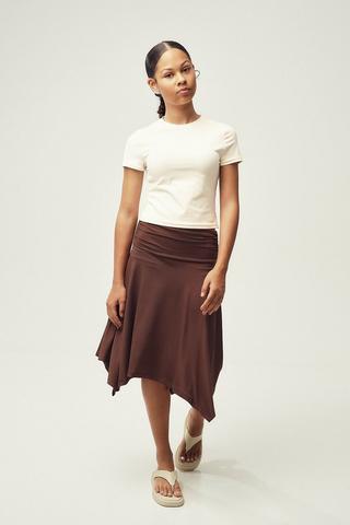 Asymmetrical Midi Skirt