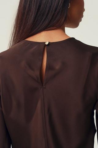 Satin Column Dress