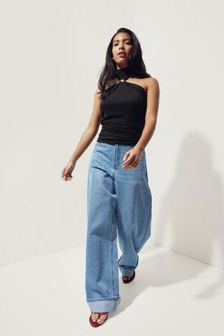 Barrel Turn Up Denim
