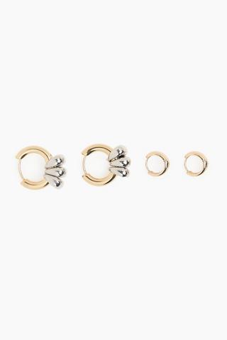 2 Pack Hoop Earrings