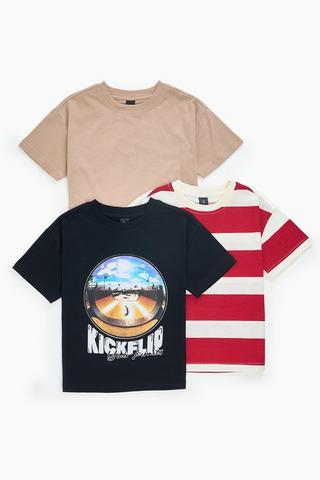 3 Pack Short Sleeve T-Shirts