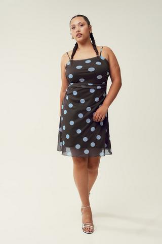 Polka Dot Slip Dress