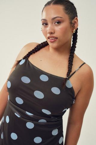 Polka Dot Slip Dress