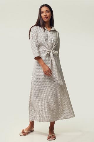 Polka Dot Shirt Dress