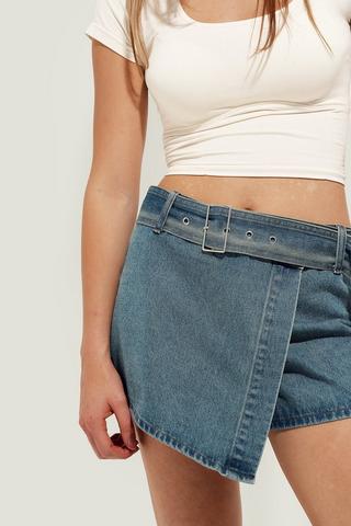 Denim Skort