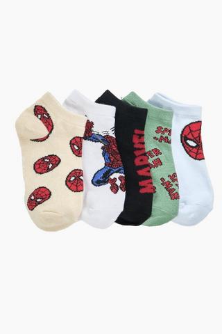Spider-Man 5 Pack Socks
