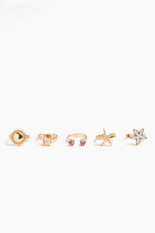 5 Pack Toe Rings