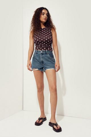 Denim Cheeky Shorts