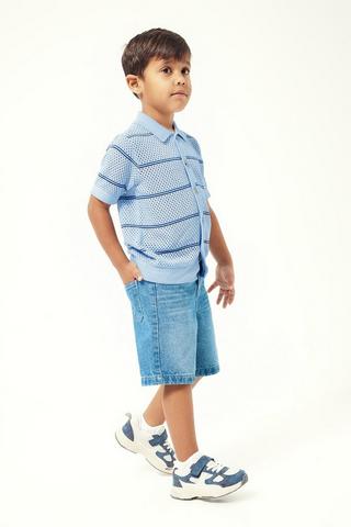 Denim Bermuda Shorts